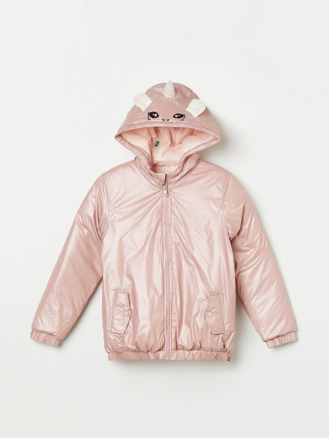 

Fame Forever by Lifestyle Girls Pink Bomber with Embroidered Jacket