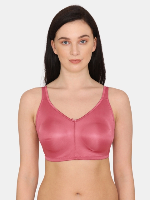 

Zivame Pink Minimizer Bra - Seamless Non-Wired