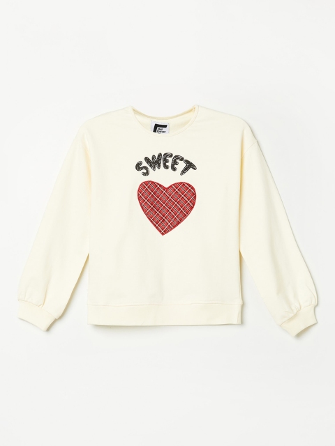

Fame Forever by Lifestyle Girls Off White Printed Sweatshirt