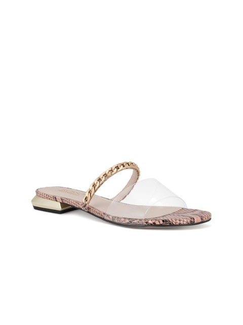 

ROSSO BRUNELLO Women Silver-Toned Open Toe Flats