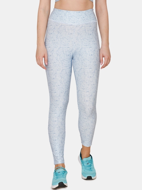 

Zelocity by Zivame Women Blue Solid Tights