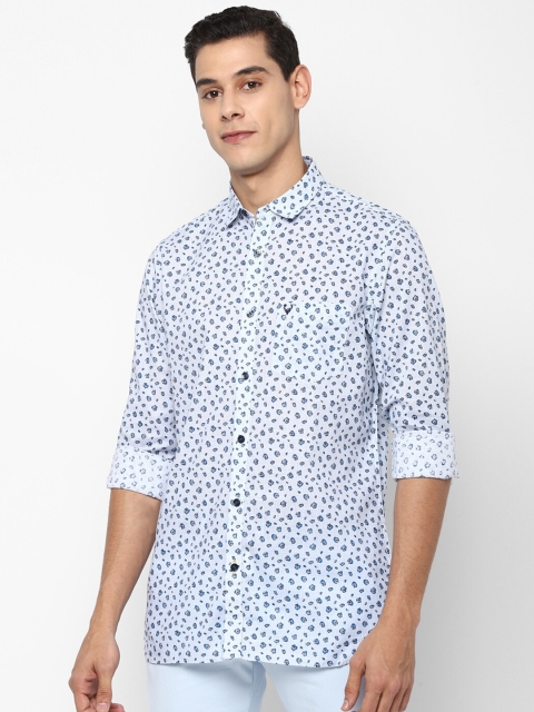 

Allen Solly Men Blue Slim Fit Floral Opaque Printed Casual Shirt
