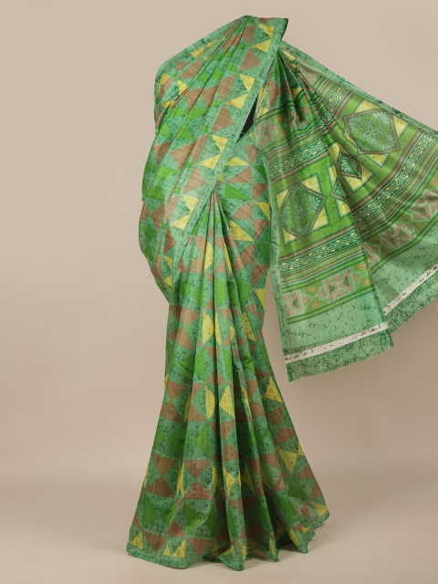 

Pothys Multicoloured Cotton Blend Saree, Multi