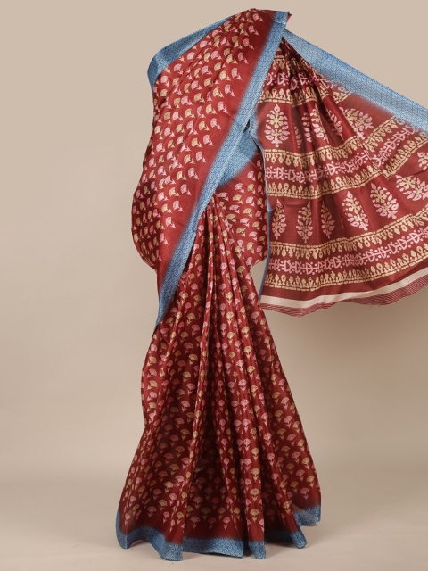 

Pothys Brown & Beige Ethnic Motifs Saree