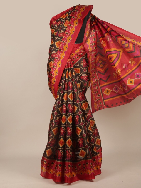 

Pothys Brown & Pink Printed Saree