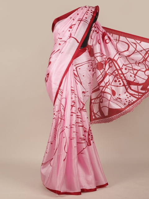 

Pothys Pink & Red Printed Saree