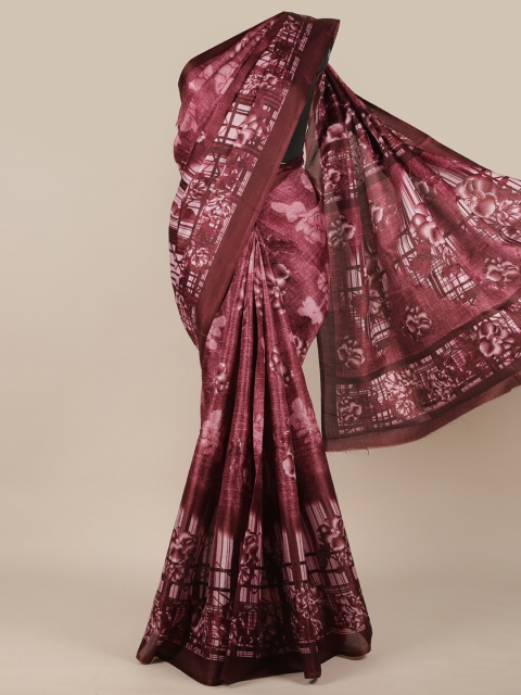 

Pothys Purple & White Ethnic Motifs Saree