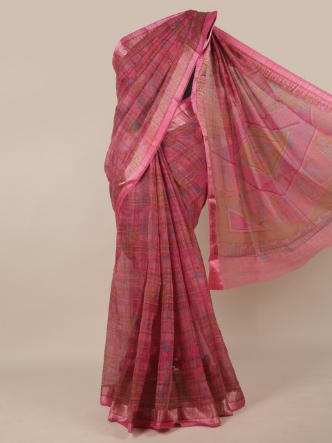 

Pothys Mauve Floral Saree