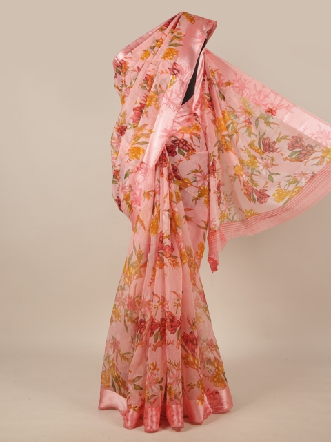 

Pothys Pink Floral Saree