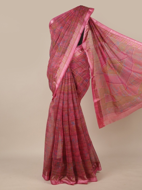 

Pothys Mauve Floral Saree