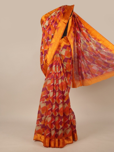 

Pothys Orange & Magenta Saree