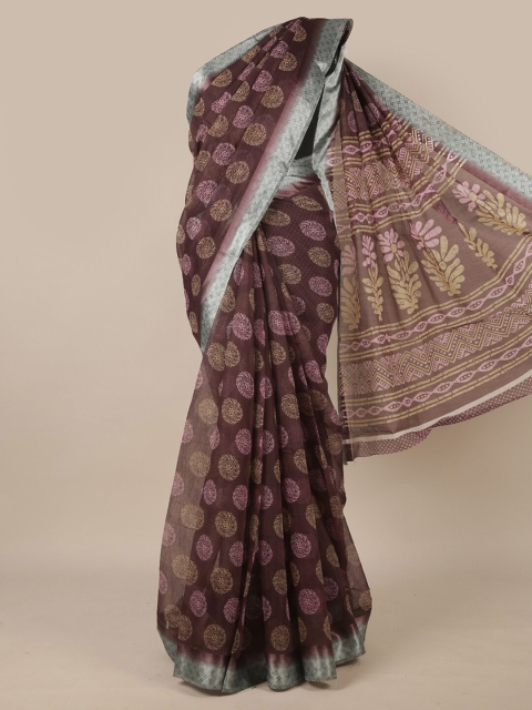

Pothys Purple & Beige Ethnic Motifs Saree