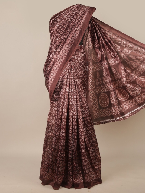 

Pothys Purple & Pink Printed Saree