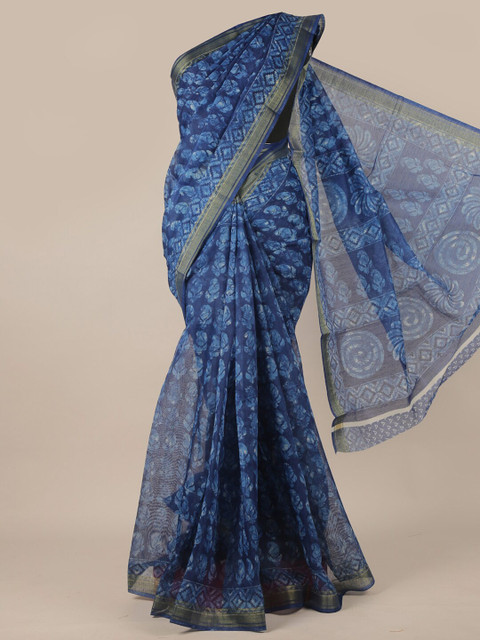 

Pothys Blue Floral Saree