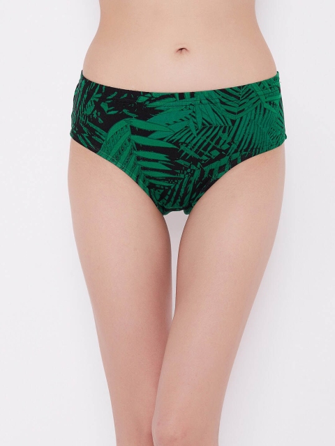 

Clovia Women Green & Black Printed Cotton Hipster Briefs