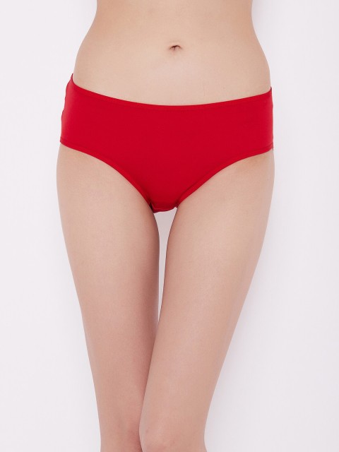 

Clovia Women Red & Yellow Printed Cotton Hipster Briefs PN3350P04M