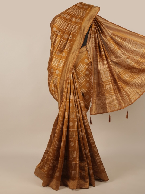

Pothys Brown Geometric Printed Saree