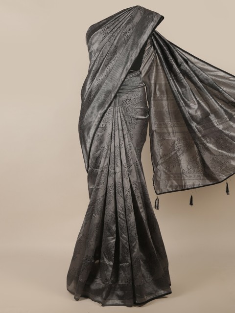 

Pothys Grey Floral Saree