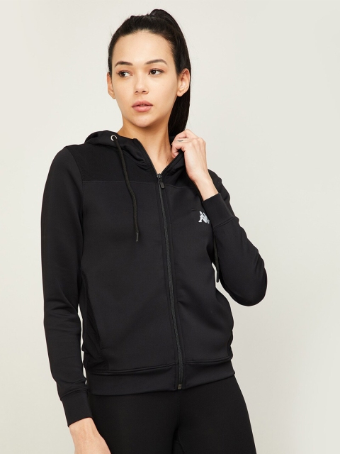 

Kappa Women Black Hooded Sweatshirt