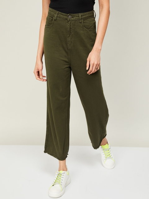 

Ginger by Lifestyle Women Olive Green Jeans