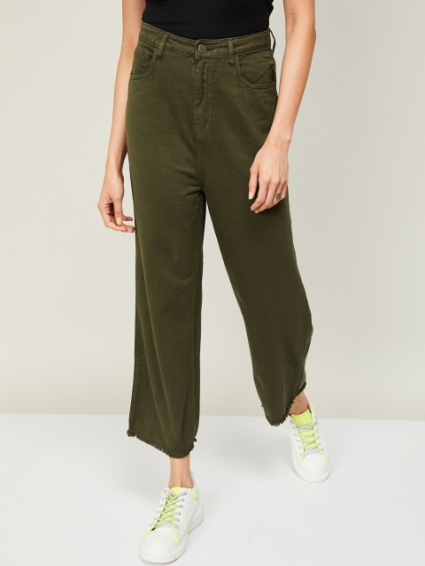 

Ginger by Lifestyle Women Olive Green Jeans