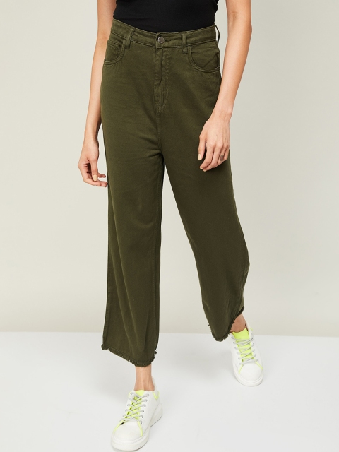 

Ginger by Lifestyle Women Olive Green Jeans