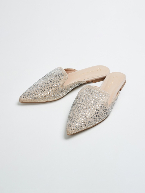 

Melange by Lifestyle Women Gold-Toned Textured Espadrilles