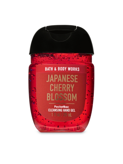 

Bath & Body Works Japanese Cherry Blossom PocketBac Cleansing Hand Gel - 29ml, Red