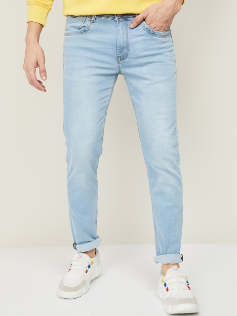 

Forca by Lifestyle Men Blue Light Fade Cotton Jeans