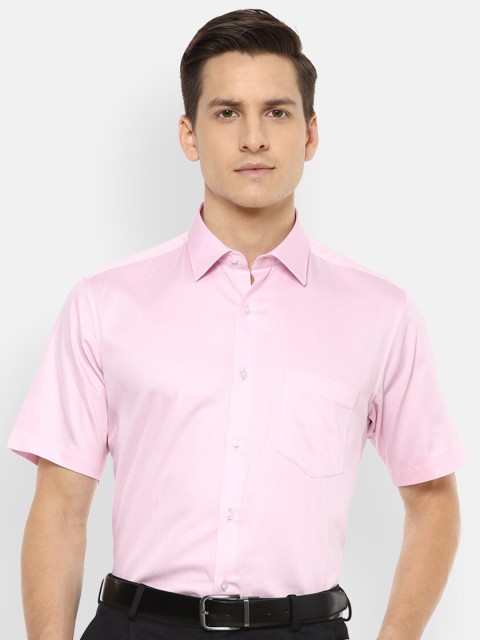 

Van Heusen Men Pink Opaque Formal Shirt