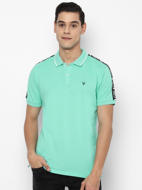 

Allen Solly Men Green Polo Collar Applique T-shirt
