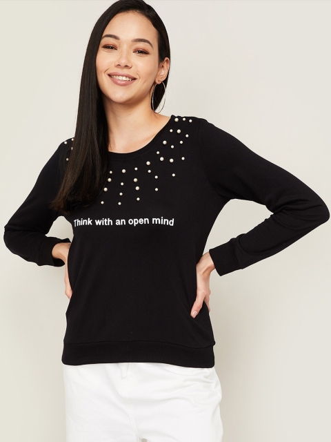 

Fame Forever by Lifestyle Women Black Printed Sweatshirt