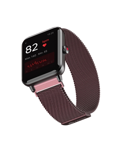 

NOISE Brown Solid Metallic Link Smartwatch Strap