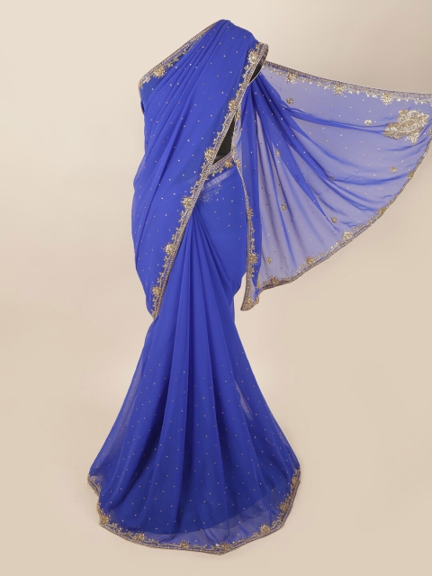 

Pothys Blue Floral Saree