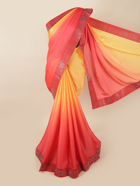 

Pothys Yellow & Pink Saree