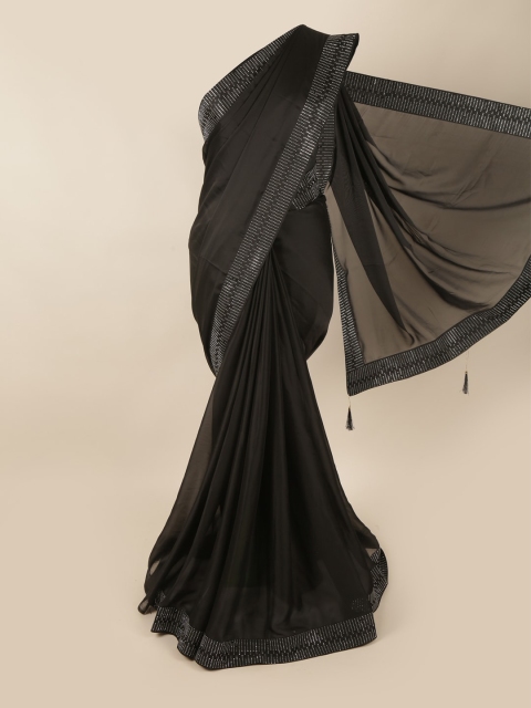 

Pothys Black Beads and Stones Saree