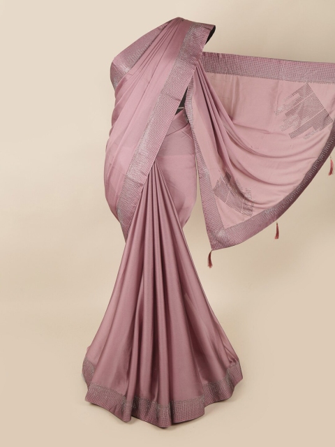 

Pothys Mauve Beads and Stones Saree