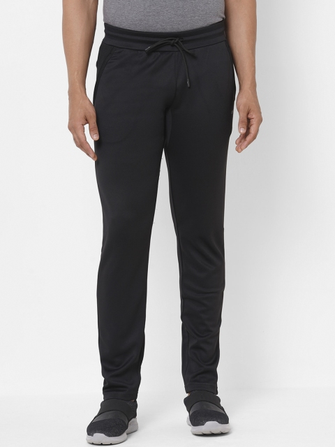 Sweet Dreams Men Black Solid Mid Rise Cotton Lounge Pants