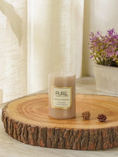 

Pure Home and Living Set of 2 Grey Pillar Candles