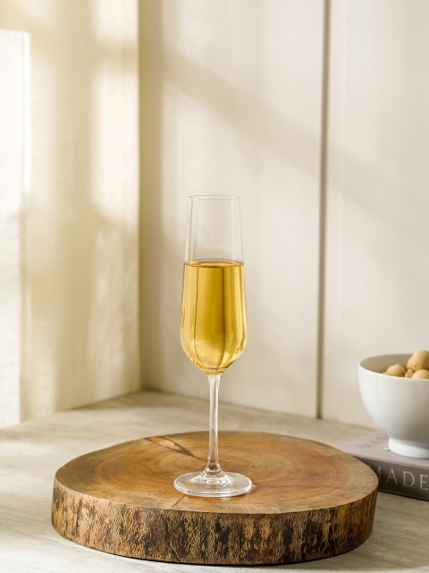 

Pure Home and Living Set of 6 Transparent Strix Champagne Glasses 200 ml