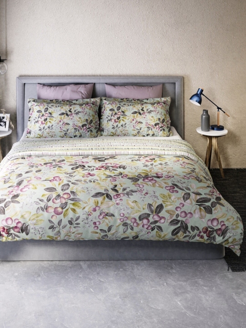 

DDecor Green & Purple Floral Mild Winter 110 GSM Double Bed Dohar