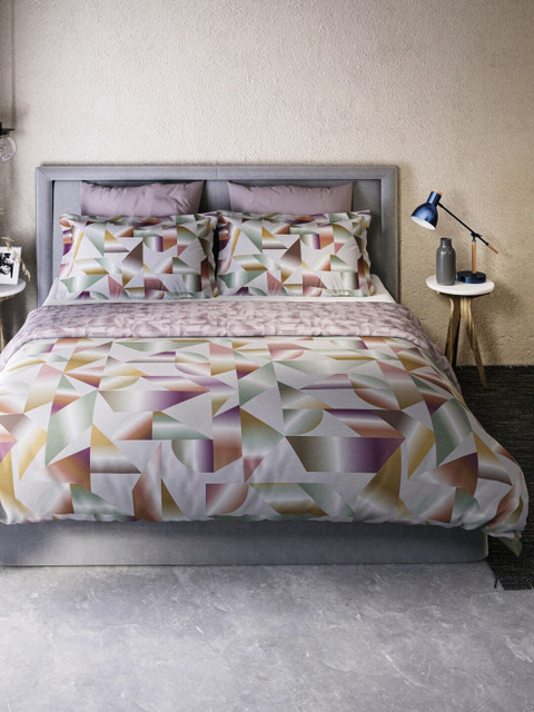 

DDecor Purple & Brown Geometric Mild Winter 110 GSM Double Bed Dohar