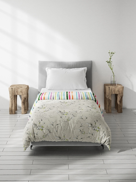 

DDecor Multicoloured Floral Mild Winter 110 GSM Cotton Single Bed Dohar, Multi