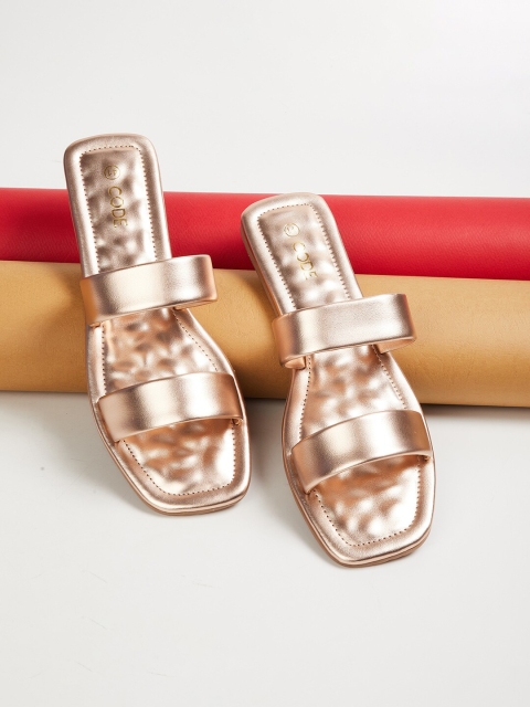 

CODE by Lifestyle Women Beige Open Toe Flats