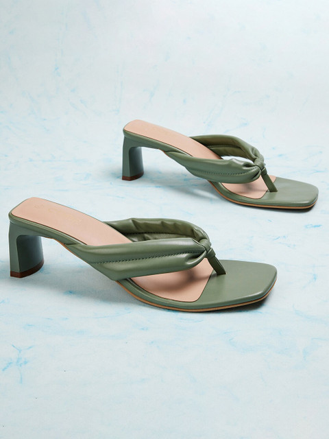 

CODE by Lifestyle Green Block Heels
