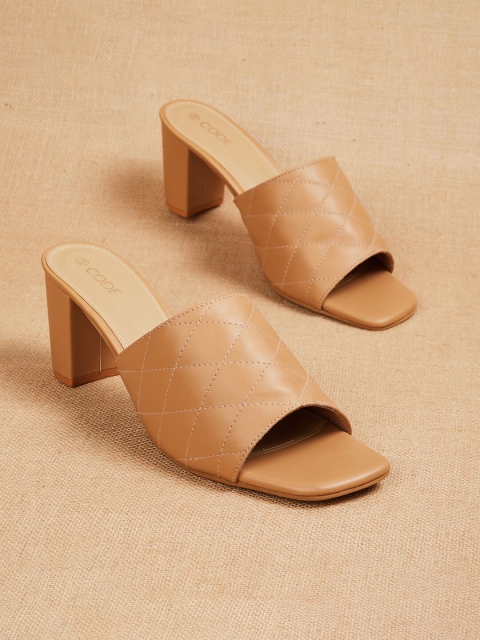 

CODE by Lifestyle Beige Block Sandals