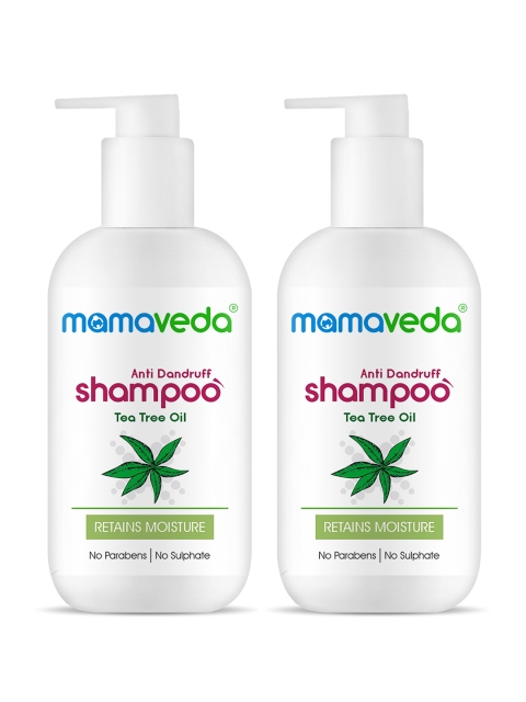 

Mamaveda Pack of 2 Tea Tree and Ginger Oil Anti Dandruff Shampoo, White