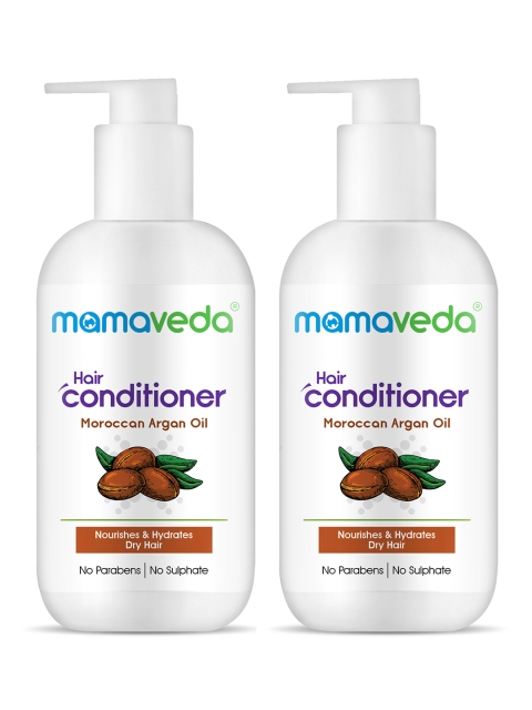 

Mamaveda Pack of 2 Moroccan Argan Oil Hydrating Conditioner-500ml, White