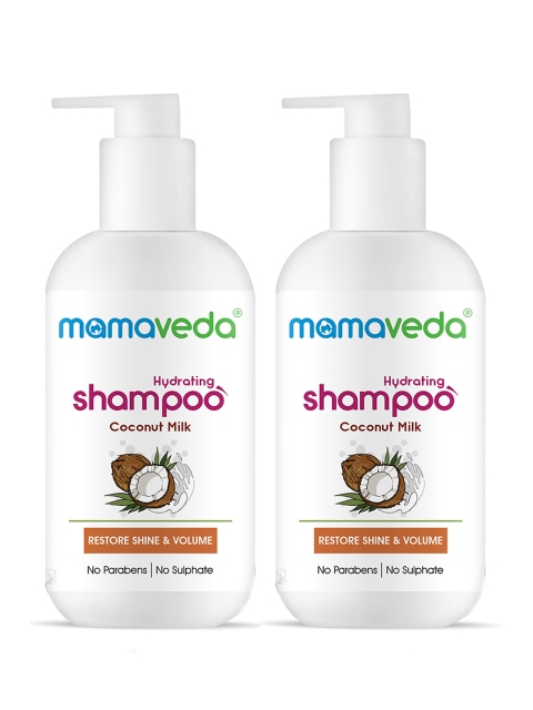 

Mamaveda Pack of 2 Hydrating Shampoo with Coconut Milk, White