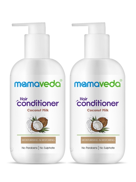 

Mamaveda Pack of 2 Revitalizing Conditioner with Coconut Milk, White